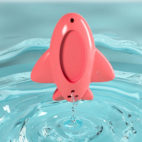 YWBL-WH Baby Bath Thermometer, Airplane Shape Lovely Multifunctional Infant Water Temperature Thermometer with Cute