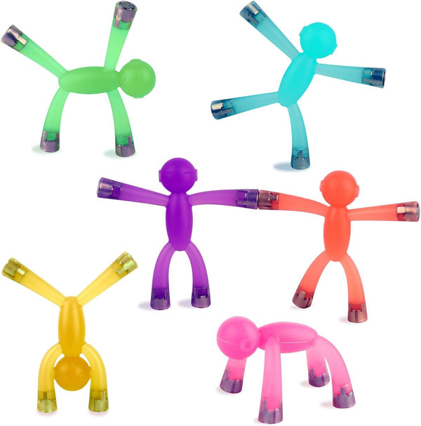 laleay 6pcs Magnetic Toys,People Figures for Kids, Adults Kids Gifts, Magnetic Men for