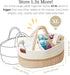 DECOMOMO XL Baby Caddy Organizer, Mother's Day Diaper Caddy Basket, Baskets for Baby Shower Gifts (Spiral Beige