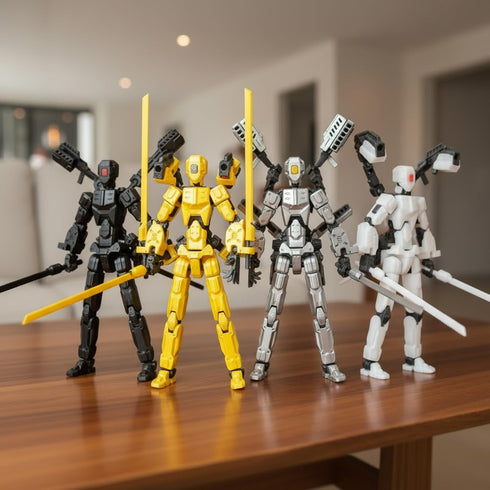 Pekuality T13 Set 13 4 Pack3d AccessoriesDummy 13 5.5in Figure & Titan Toys Printed Action Figures Assembly