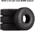 INJORA 1.0 Tires-S4 Multi Terrain Pin Crawler Tires for TRX4M SCX24 AX24 FCX24 Upgrade Parts, 65 * 19mm