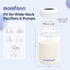 4 Pack, 10oz MOMFANN Breastmilk Storage Bottle Milk Storage Bottle Wide-Neck Fit for Most Nipples, Leak-Proof