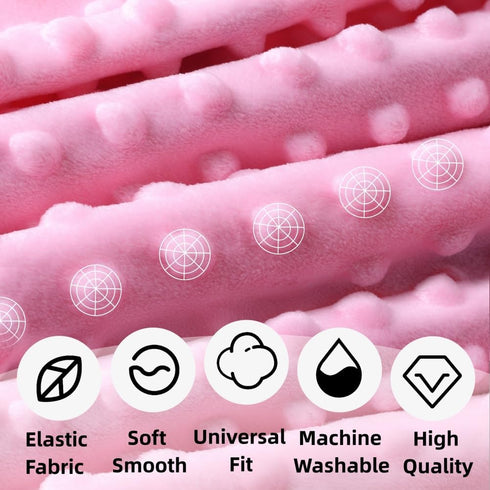 FIGEPO 30 40 Inch 1) New Born Baby Girl Double Layer Fuzzy Toddler Throw Blankets Soft Plush Minky Daycare Blanket