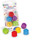Learning Resources Rainbow Emotion Fidget Poppers, 5 Pieces, Sensory Toys for Toddlers, Ages 3+, SEL Skills, Fine Motor