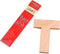 Wood T Shape Puzzle, 4 Pieces Brain Teaser Toy for Kids & Adults, Advanced Level Gift