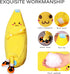 LVHUA Bananaplush Stuffed Animal Cute Fruit Plushie Hugging Pillow Long Plush Toys Sleeping Doll Gift for Birthday
