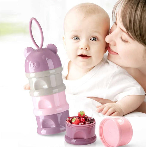 Manwetye 2 PCS Milk Powder Pots,Candy Storage Tank,Formula Dispenser Portable Milk Powder Formula Dispenser Container
