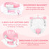 6 Baby Bath Seat for Babies Months & up,Baby Bath Seat,Non-Slip Toddler Bath Seat, Sit Up Bath Seat for Baby,Safe