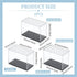 FINGERINSPIRE 4 PCS Stackable Minifigures Display Case, 3.7x2.7x1.9inch Transparent Plastic Case for Action Figures