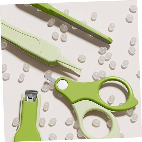 HEALSOPTHY Trimmer Nail Clippers Kit with Nail Filer and for Grooming Travel-Friendly for Newborns