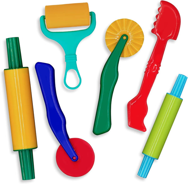 DIMROM Clay and Play Dough Tools Six Piece Set - Ages 3 & Up (6pcs)