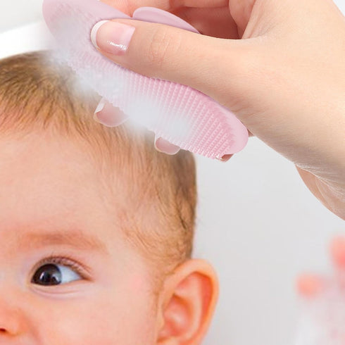 Generic Baby Scalp Brush - Silicone Hair Scrubber & Scalp Massager Comb for Newborns & Babies - Cradle Cap Bath Brush