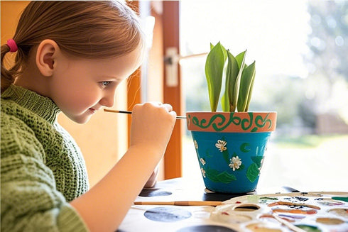 Doiaz 3 Set 5, 6, 7, 8, 9, 10, 11 12 Paint & Plant Flower Growing Gardening Kit with Pots for Kidz - Gardening Tools