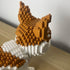 Set 1400PCS Mini Cat Building Blocks - Yellow Cat Micro Bricks for Adults, Collectible Toy for Cat Lovers, The Elegance