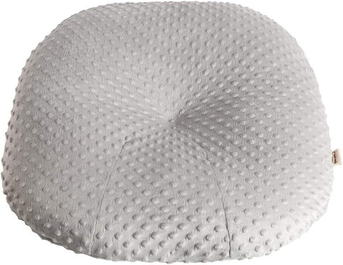 OWLOWLA Newborn Lounger Cover, Minky Removable Slipcover for Baby Boy Girl (Silver Gray)