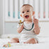 Girls,Pack 4 One Piece Design Silicone Pacifier Clip Holder for Baby Boys and of Flexible Paci Leash,Binky