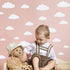 31pcs Big Clouds Vinyl Wall Decals, Removable Wall Art Decor for Living Room Nursery Kids Room