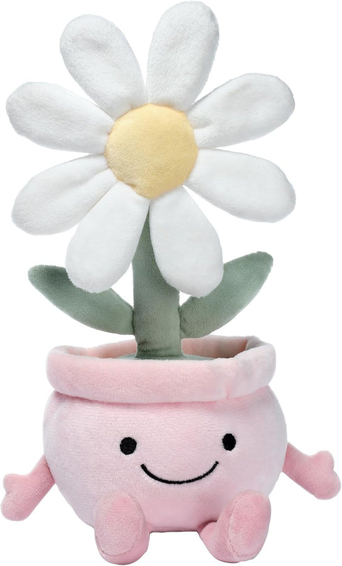 Lambs & Ivy Daisy Dreams Poseable Flower Pot Plush Stuffed Animal Toy