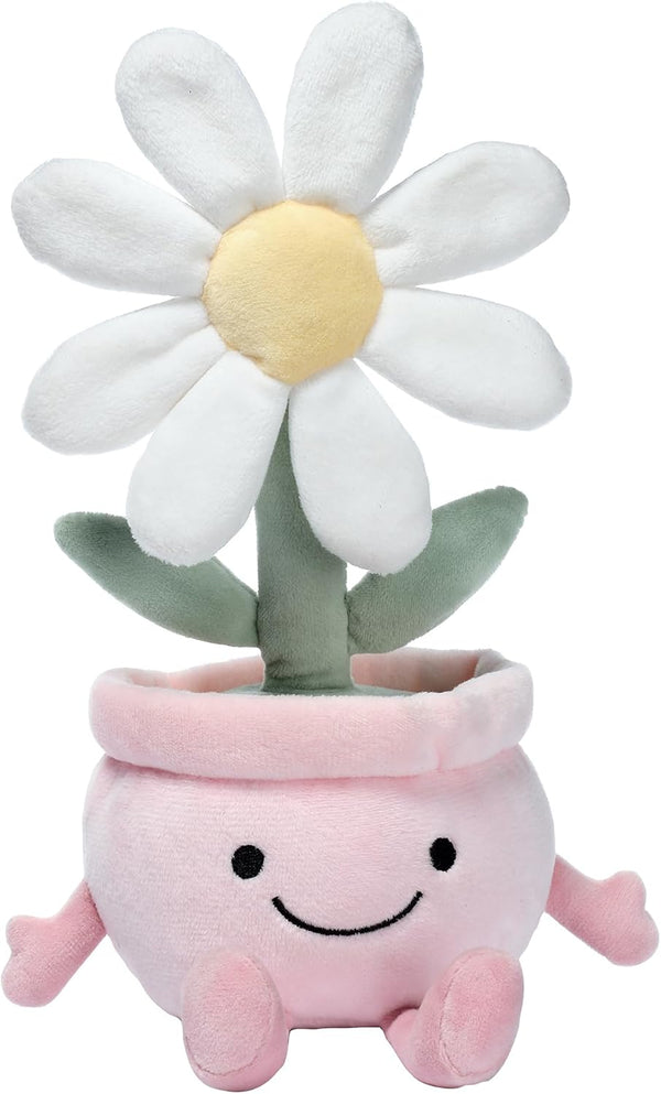 Lambs & Ivy Daisy Dreams Poseable Flower Pot Plush Stuffed Animal Toy