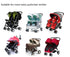 Twin Rain Cover for Double Stroller – Universal Waterproof Side by Side Baby Stroller Raincoat for Outdoor Protection