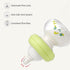 0+ 2.7oz/80ml 2.7oz (Pack 4)) YOHKOH Newborn Glass Baby Bottles with Slow Flow Nipple for Months, Wide Neck Feeding