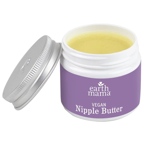 Earth Mama 2-Ounce (2-Pack) Vegan Nipple Butter | Cruelty-Free Breastfeeding Cream for Nursing Mamas | NO Lanolin