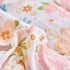 Joyreap 4 Set Set, Piece Cotton Toddler Bedding for Girls, Pink Flowers Design, Soft n Breathable Cotton Toddler