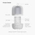360 4 8 9 1200mAh mooas Rotating Projector Melody Nightlight (White), Rotating Nightlight, Wonderland Night Light
