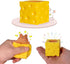 Holgosiu Squishy Mouse Toy, Cheese Stress Ball, Squeeze Cheese Fidgets, Novelty Toy for ADHD, ADD, OCD