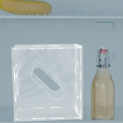 HEALSOPTHY Breastmilk Storage Bag Container Freezer Organizer for Nursing Moms Acrylic Fridge Breast Milk Storage Box