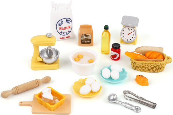 XIHIRCD Miniature Food Toys Set, 1 : 12 Dollhouse Miniatures Play Kitchen Accessories