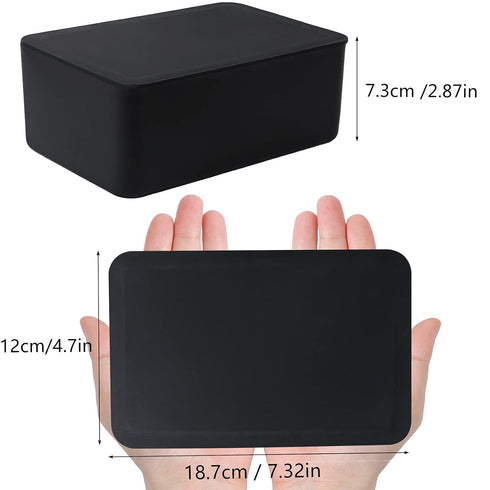 MIKIMIQI 2 Pack Wet Wipes Storage Box, Wipes Dispenser Holder Tissue Storage Boxes Case with Lid Diaper Wipes Dispenser