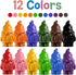 VKTEN 12 Pack 3D Set Easter Basket Stuffers for Kids Gnome Crayons, Chunky Toddler Crayons for Little Hands, Cute