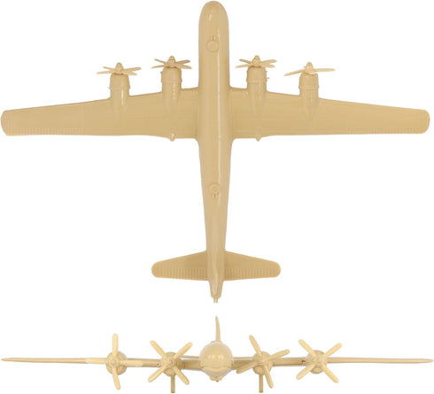 Tim Mee Toy TimMee WW2 B-29 Superfortress Bomber Plane - Tan Plastic Army Men Aircraft