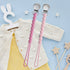 2 Pack Pacifier Clips Baby Girls - MORIBOX Paci Clip Soothe Baby Binky Holder for Shower Birthday Gift