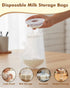 2PCS 60ML 10PCS Lictin Breast Milk Collector, Milk Collectors for Breastfeeding, Breastmilk Cups, Milk Collection
