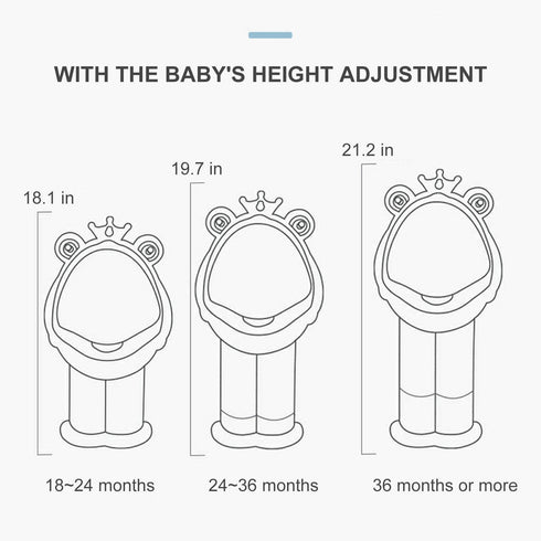 FIABC Potty Training Urinal Boy Urinal Kids Toddler Pee Trainer Bathroom Funny Baby Training PottiesDEEP Blue