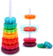 Spinning Stacking Toys – Rainbow Tower – Kids Stackable Spinning Toy for Toddlers 1-3 – Builds Sensory and Motor Skills