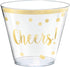 Stunning New Year "Cheers" Gold Printed Tumblers - 9 oz. (30 Pack) for Celebrations & Toasts