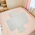 Portable Diaper Changing Pad and Waterproof Folding Mat for Newborns, Reusable Cotton Travel Changing Sheet for Home