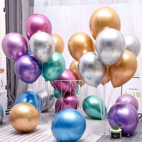 4 Sets of Reusable Balloon Stand Kits, Clear Balloon Stand with Base for Birthday Party Baby Shower Wedding Decoration