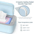 Adjustable Temperature Wipe Warmer for Babies and Adults - Large Capacity in Blue