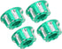 VGEBY 4pcs RC Hex Nuts, M4 Carving Hexagonal Nuts Aluminum Alloy for D3 D4 1/10 RC Car (Green)