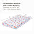 Baby Girl Fitted Crib Sheet, Mermaid Adventures, 100% Soft Breathable Microfiber, Fits Standard Size Crib Mattress