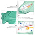 Floating Cartoon Airplane Bath Thermometer - Safe Water Temperature Measurement for Babies
