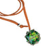 DND D20 Dice Removable D20 with Leather Chain & Solid Steel Cage for Dungeons and Dragons RPG