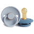 FRIGG Rope Natural Rubber Baby Pacifier | Made in Denmark | BPA-Free (Ocean