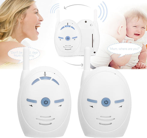 Diyeeni 1000 2 Audio Baby Monitor, Long Range up to ft, Visual Sound Level Indicator, High Sensitivity Microphone, Way