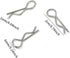 Honbay 100PCS 1/16 Metal Car Truck Buggy Shell Body Clips Pins for RC Vehicles