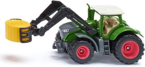 Siku 1539 Fendt 1050 Vario Tractor, Metal/Plastic, Green, Bale Clamp and Removable Cab